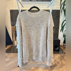 All Saints Light Gray Crewneck Sweater